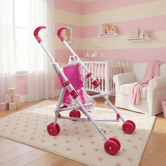 Lovely Baby Doll with Stroller & Accessories image 2