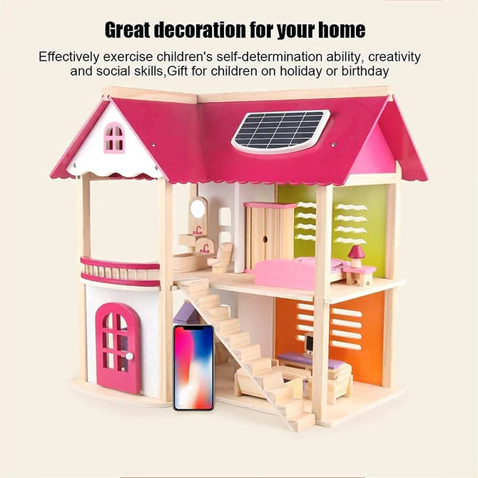 Classic Design Wooden Doll House image 2