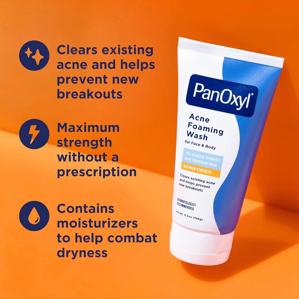 PanOxyl Acne Foaming Wash Benzoyl Peroxide image 2