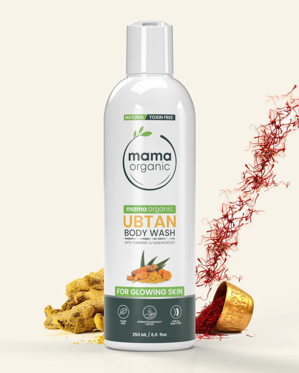 Ubtan Body Wash  For Glowing Skin with Turmeric & Sundalwood image 1