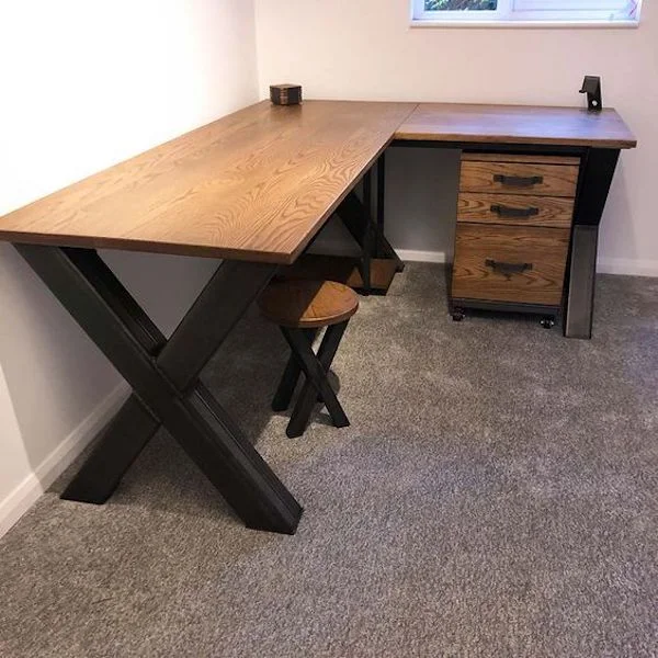Camelot Executive Office Desk with Side Rack image 1