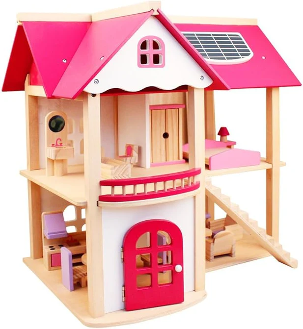 Classic Design Wooden Doll House image 1